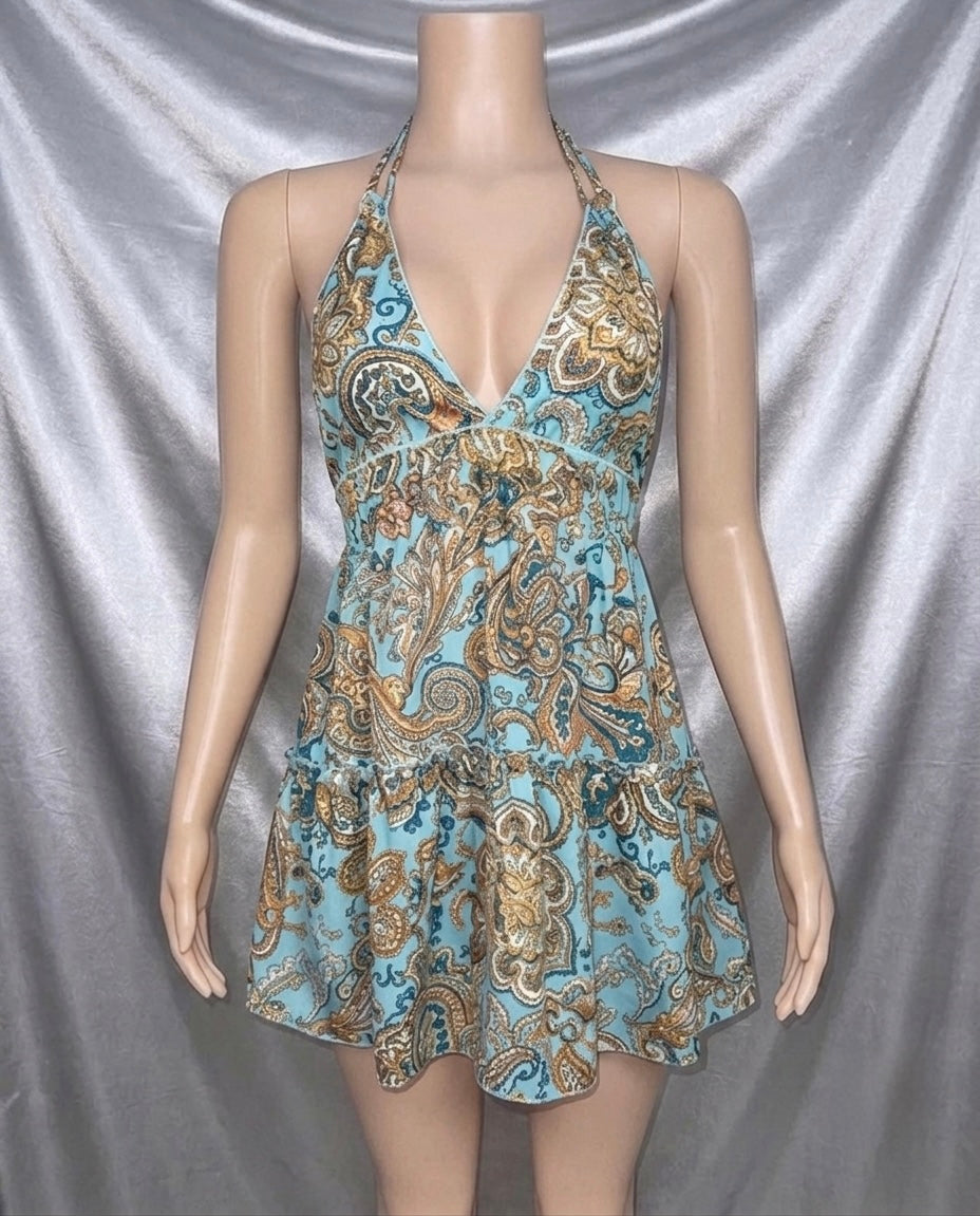 Paisley Halter Dress