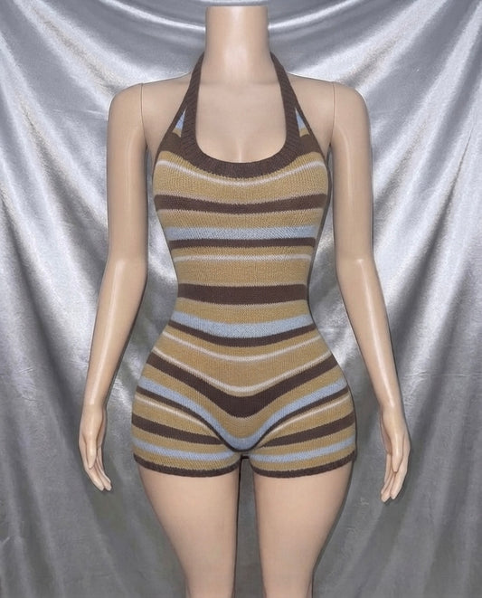 Retro Stripe Romper