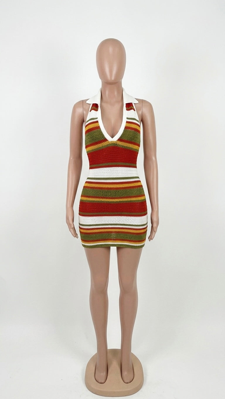 Striped Knit Dress