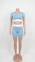 Blue Two-Piece Set