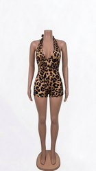 Leopard Print Romper