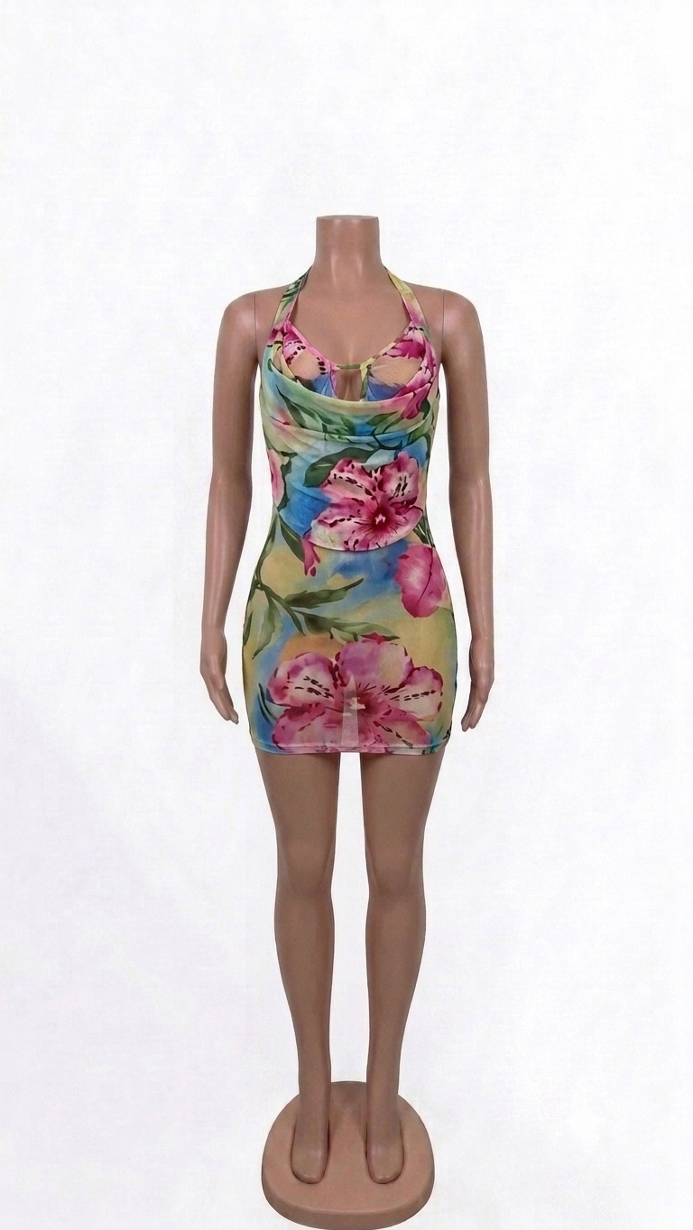 Floral Halter Mini
