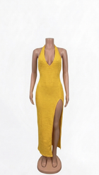 Yellow Knit Maxi