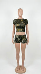 Camo Crop Set