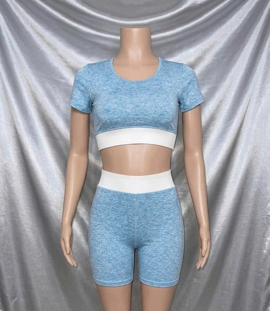 Blue Two-Piece Set