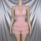 Pink Polka Swim Dress